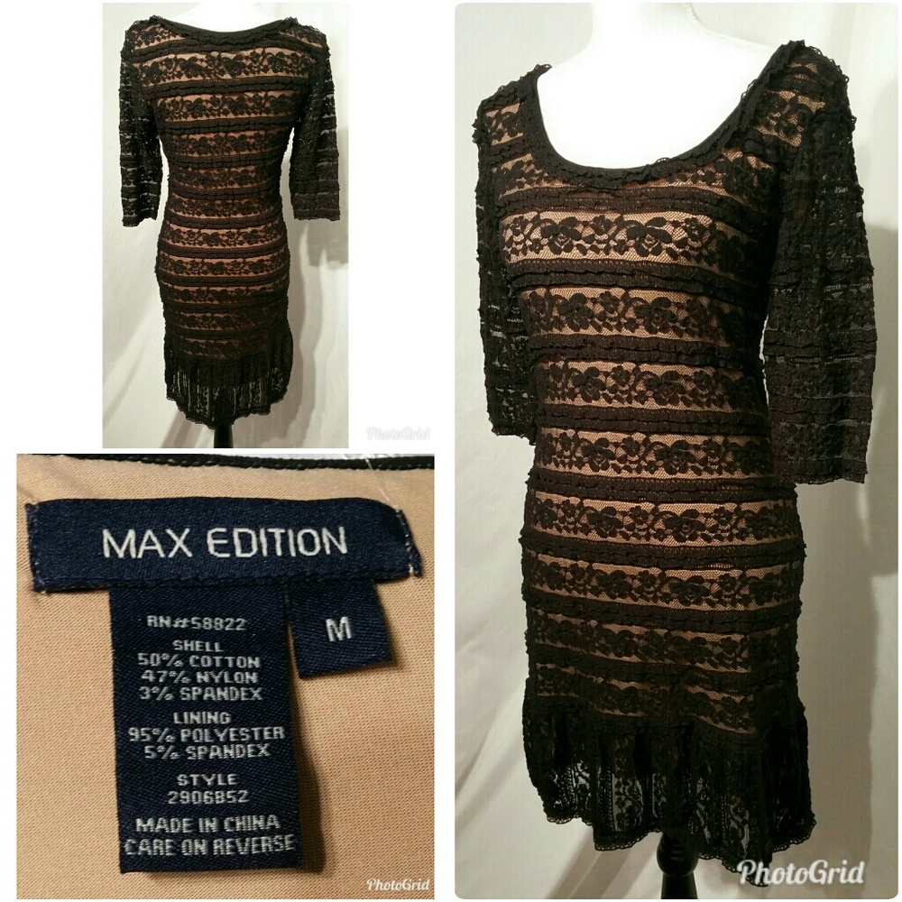 🎈SALE🎈Women's Black Lace Dress Size S/M